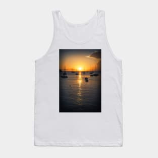 Sea Sunset Waves Tank Top